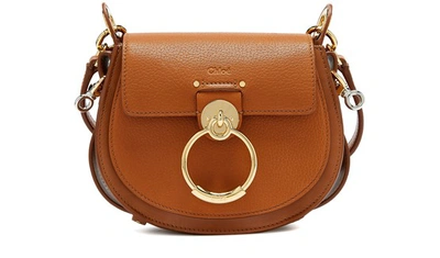 Shop Chloé Tess Small Bag In Caramel