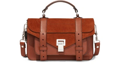 Shop Proenza Schouler Ps1 Tiny Crossbody Bag In Chocolate