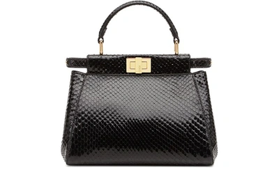 Shop Fendi Peekaboo Mini In Noir