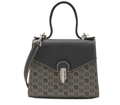 Shop Moreau Paris 49 Faubourg Bag In Noir G Argent