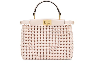 Shop Fendi Peekaboo Iconic Mini In Rose