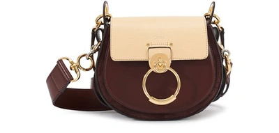 Shop Chloé Tess Small Bag In Wooden Beige