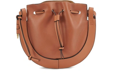 Shop Loewe Horseshoe Small Bag In Tan
