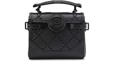 Shop Balmain Bibuzz Bag In 0pa Noir