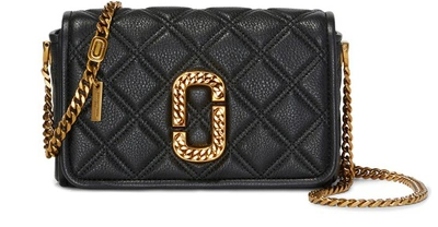 Shop Marc Jacobs The Flap Crossbody In Black