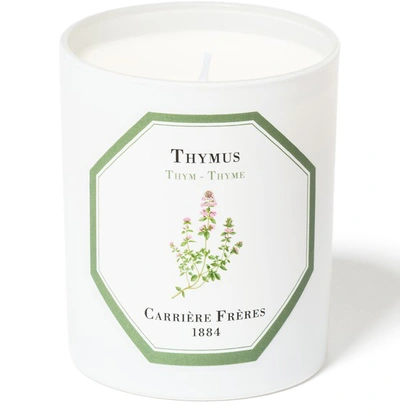 Shop Carriere Freres Scented Candle Thyme - Thymus 185 G In White
