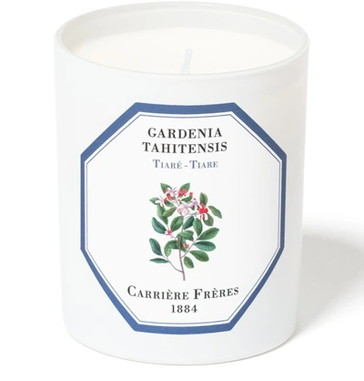 Shop Carriere Freres Scented Candle Tiare - Gardenia Tahitensis 185 G In White