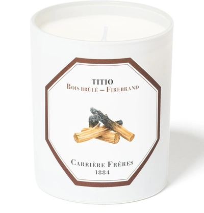 Shop Carriere Freres Scented Candle Firebrand - Titio 185 G In White