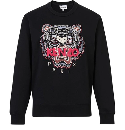 Shop Kenzo Sweatshirt Tiger In Black
