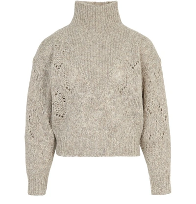 Shop Iro Adyna Sweater In Mixed Beige