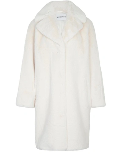 Shop Stand Studio Camille Long Coat In White