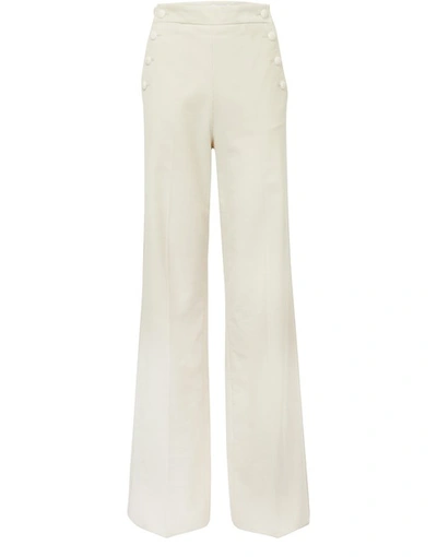 Shop Max Mara Serio Pants In Bianco Latte