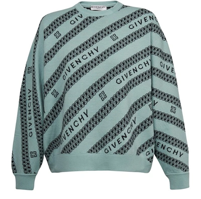Shop Givenchy Sweater In Vert Noir
