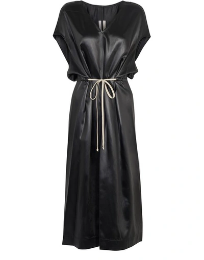 Shop Rick Owens Island Dress In Black