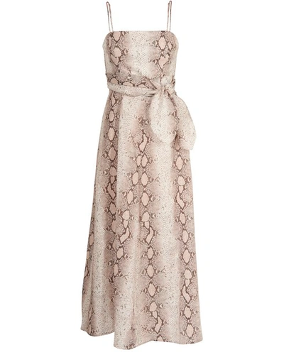 Shop Zimmermann Scarf Dress In Snake