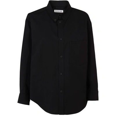 Shop Balenciaga Twisted Shirt In 1000