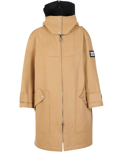 Shop Burberry Lisburn Wool Coat In Camel