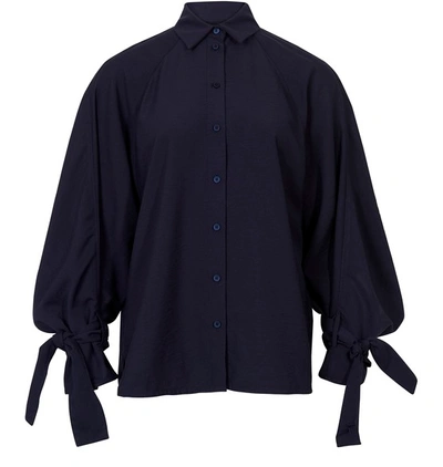 Shop Kenzo Shirt In Navy Blue