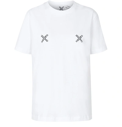 Shop Kenzo Loose Fit T-shirt Sport In White