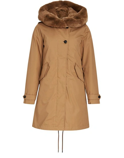 Woolrich Thermore Literary Rex Parka In Camel Color In Beige | ModeSens