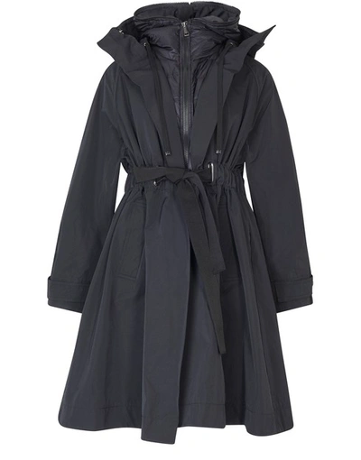Shop Moncler Batz Coat In Black