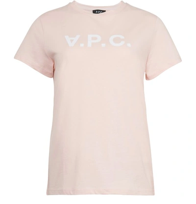 Shop Apc Vpc T-shirt In Rose Pale