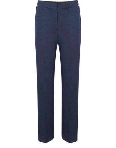 Shop Burberry Lucy Wide Legs Trousers In Dark Charbon