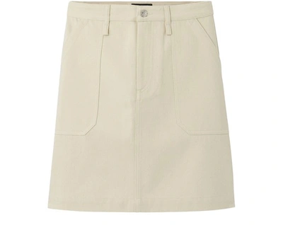 Shop Apc Lea Skirt In Ecru