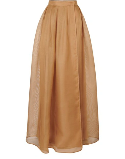 Shop Max Mara Tirana Skirt In Camel