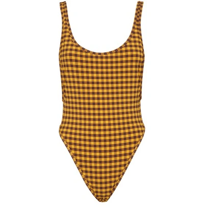 Shop Fendi One-piece Swimsuit In Multicolour
