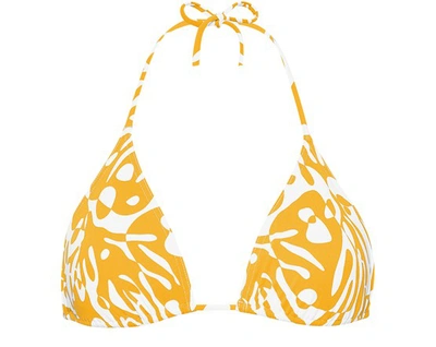 Eres Starfish Printed Triangle Bikini Top In Coralsand Paillettes