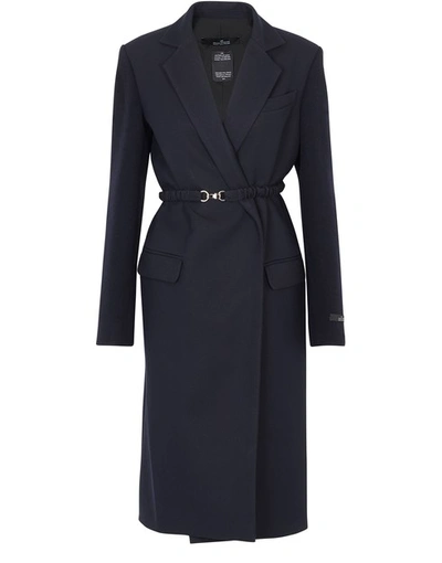 Shop Rokh Belted Coat In 58navyroyal