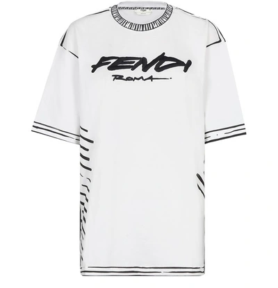 Shop Fendi T-shirt In Blanc