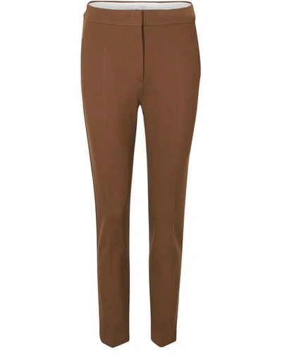 Shop Max Mara Pegno Trousers In Tobacco