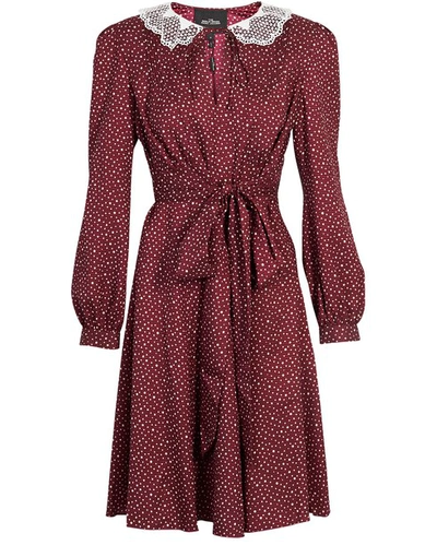 Shop Marc Jacobs The The Berlin Dress In Burgundy
