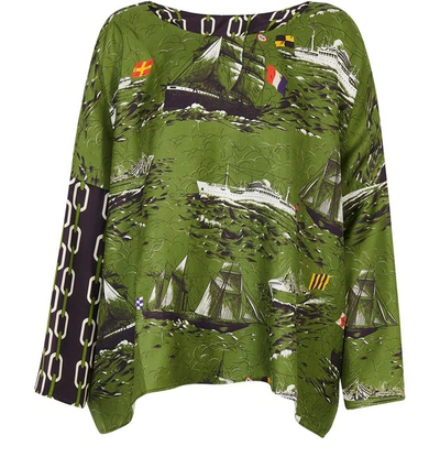 Shop La Prestic Ouiston Janine Shirt In Navire Vert