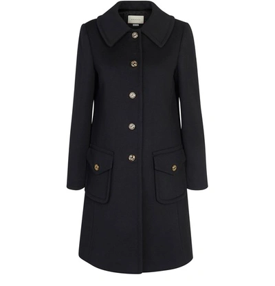 Shop Gucci Coat In Black