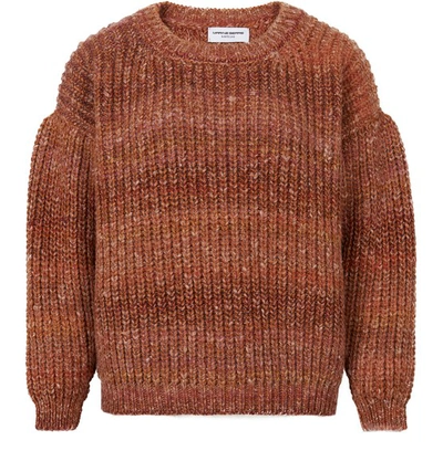 Shop Marine Serre Oversize Sweater In 8 Terracotta