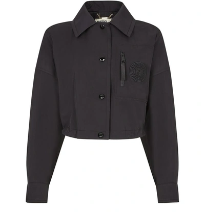 Shop Fendi Jacket In Noir