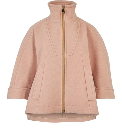 Shop Chloé Zipped Jacket In Biscuit Pink