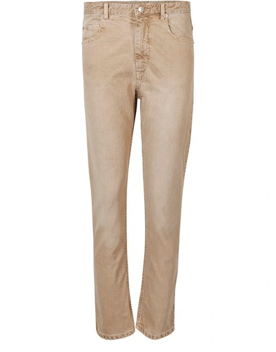 Shop Isabel Marant Étoile Neac Jeans In Beige