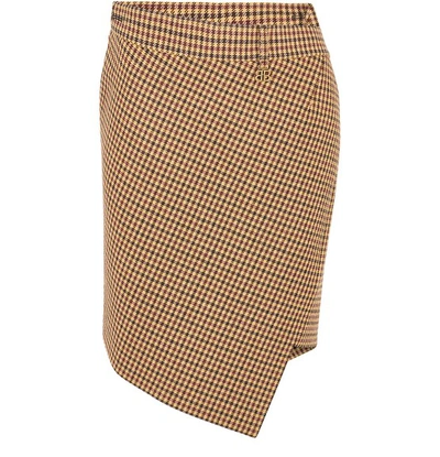 Shop Balenciaga Twisted Mini Skirt In 9378