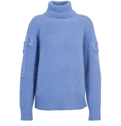 Shop Patou Logo Sweater In Blueberry