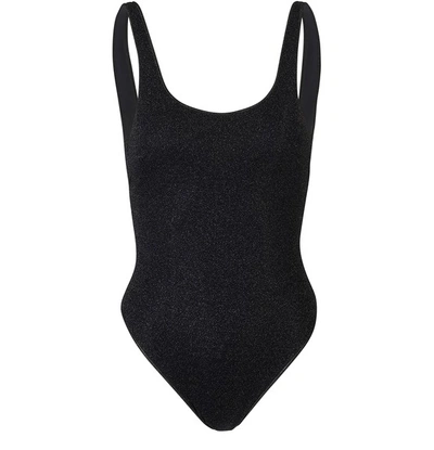 Shop Oseree Sporty Swimsuit In Black