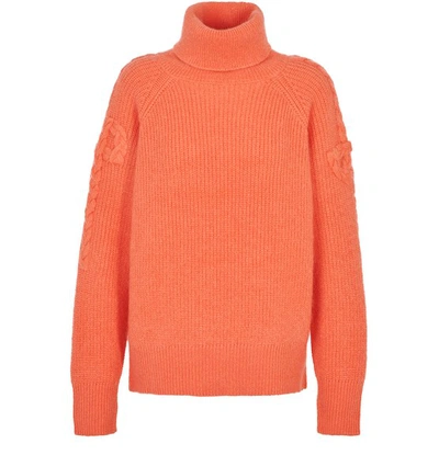 Shop Patou Logo Sweater In Coral