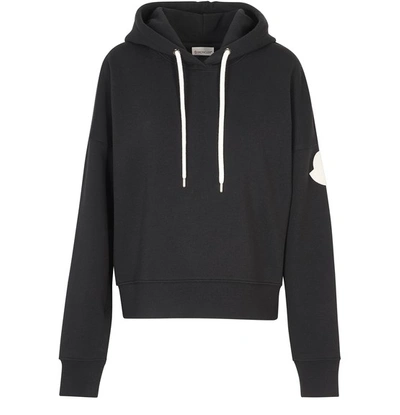 Shop Moncler Hoodie In Black