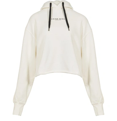 Shop Anine Bing Jamie Hoodie In White