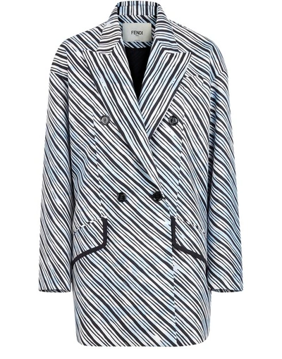 Shop Fendi Jacket In Multicolour