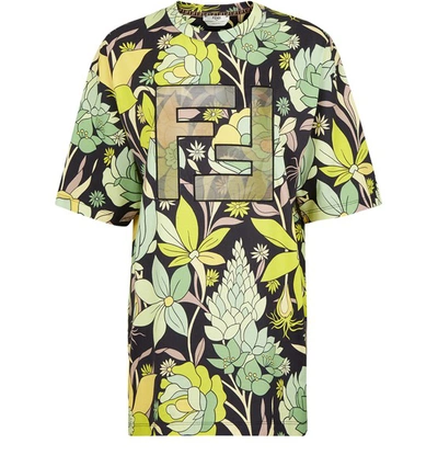 Shop Fendi T-shirt In Multicolour