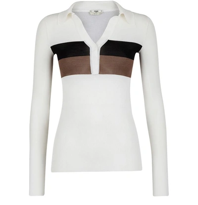 Shop Fendi Jumper In White